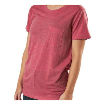 Nature Dye Drayden SS Pocket Crewe Red