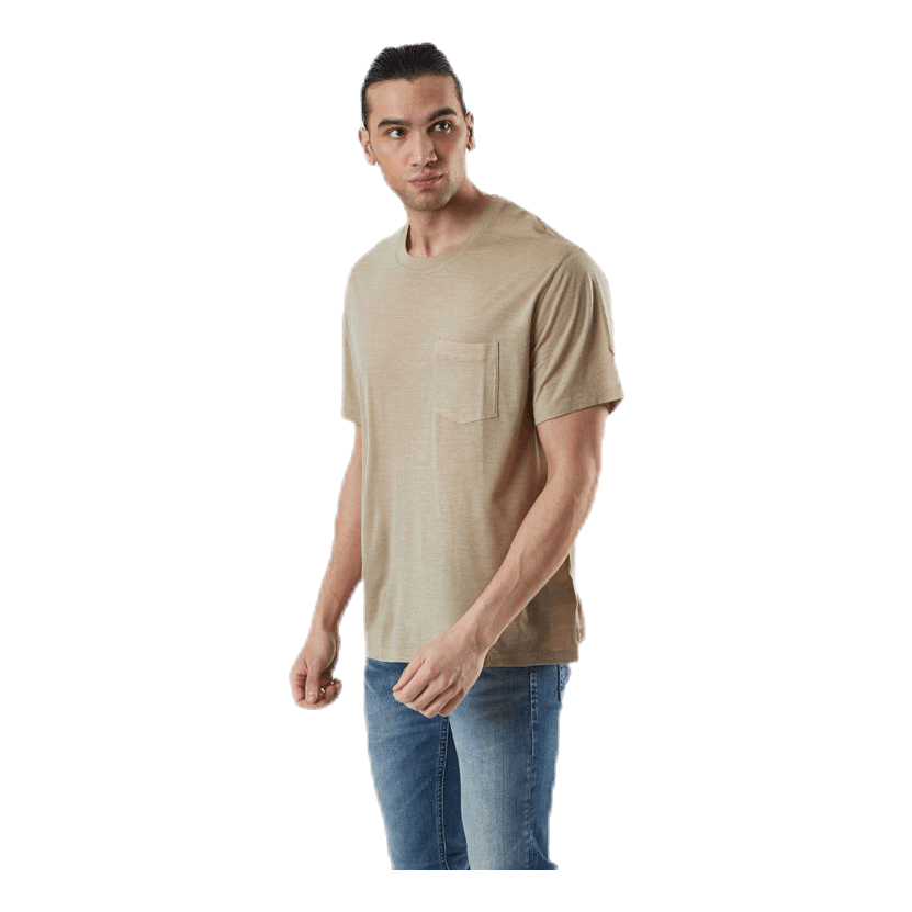 Nature Dye Drayden SS Pocket Crewe Beige