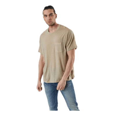 Nature Dye Drayden SS Pocket Crewe Beige
