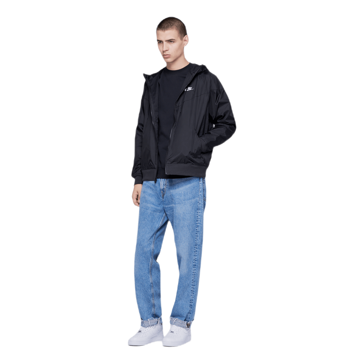 Hooded Windbreaker Black