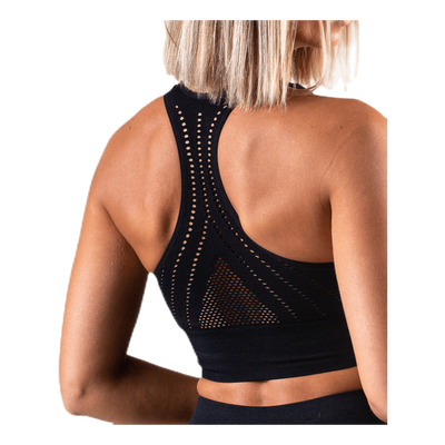 Hatha Seamless Crop Top Black