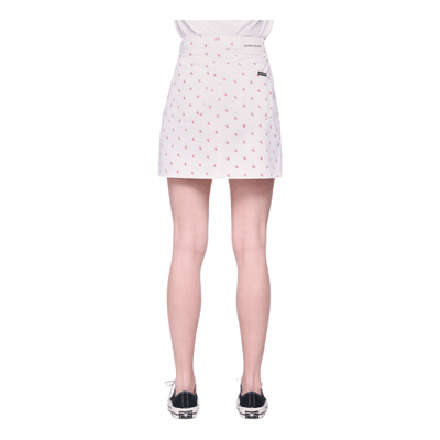 High Rise Mini Skirt White
