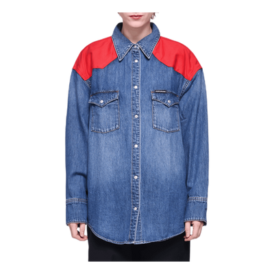 Oversized Foundation Shirt Blue