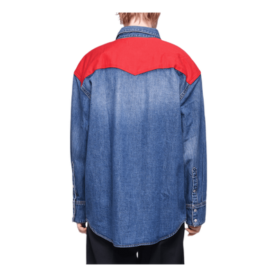 Oversized Foundation Shirt Blue