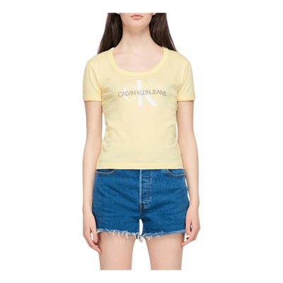 Vegetable Dye Monogram Baby Te Yellow