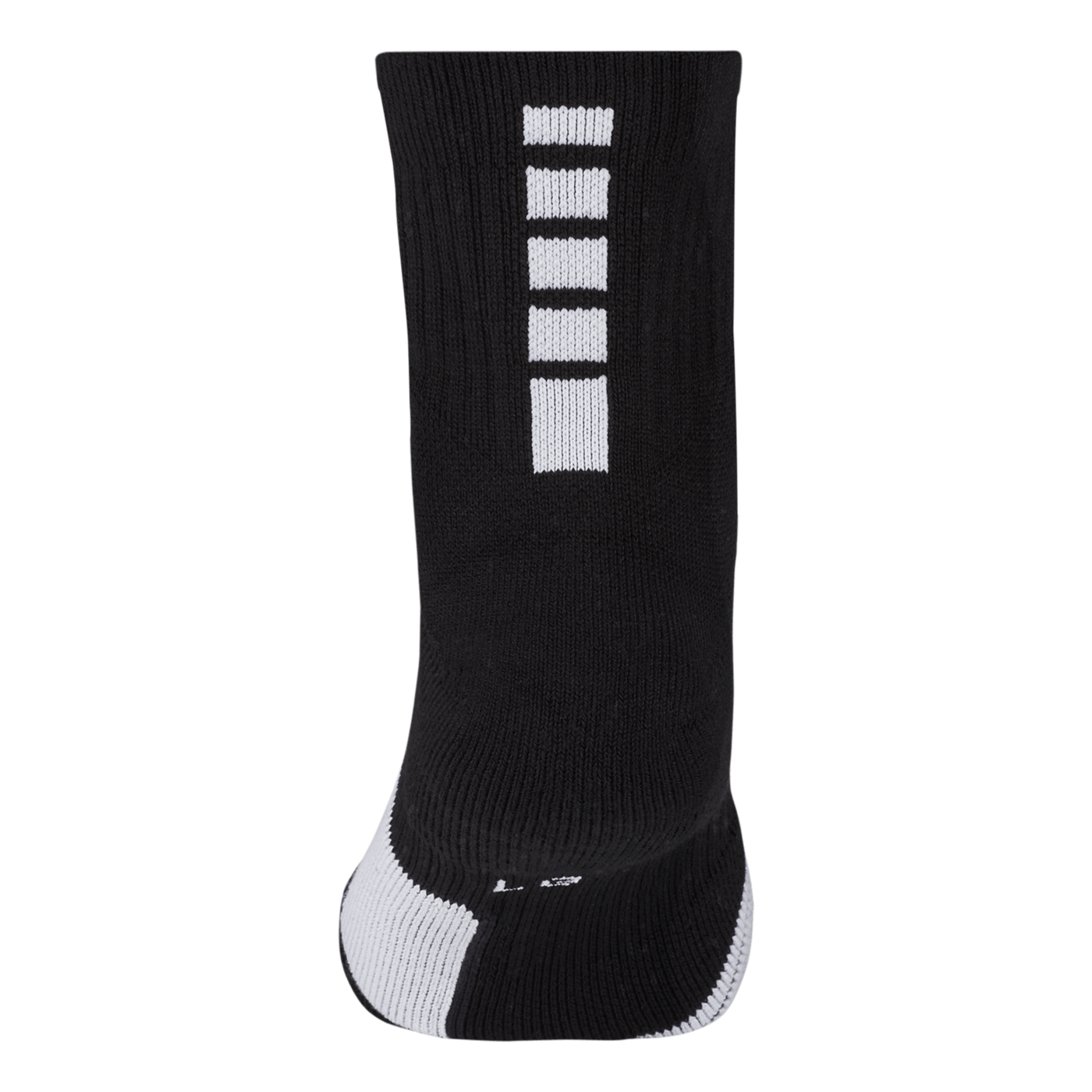 Elite Mid Basketball Socks BLACK/WHITE/WHITE